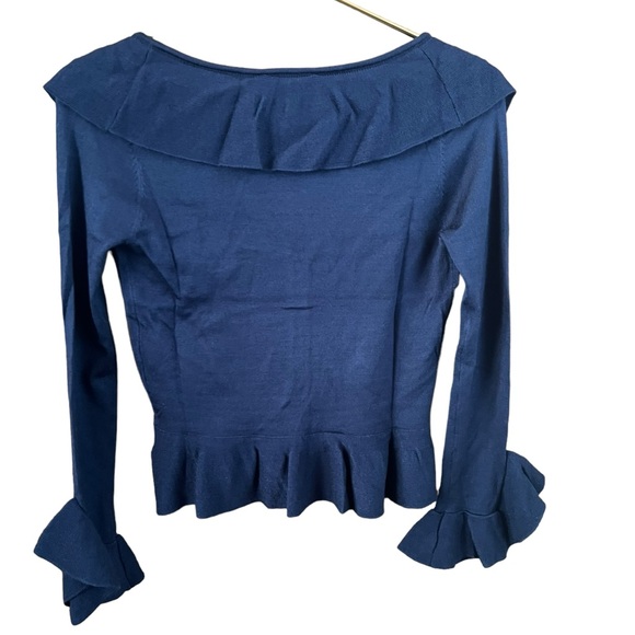 NWT Cry Baby Selena Button Down Sweater Ruffle Cardigan XS - Picture 3 of 7